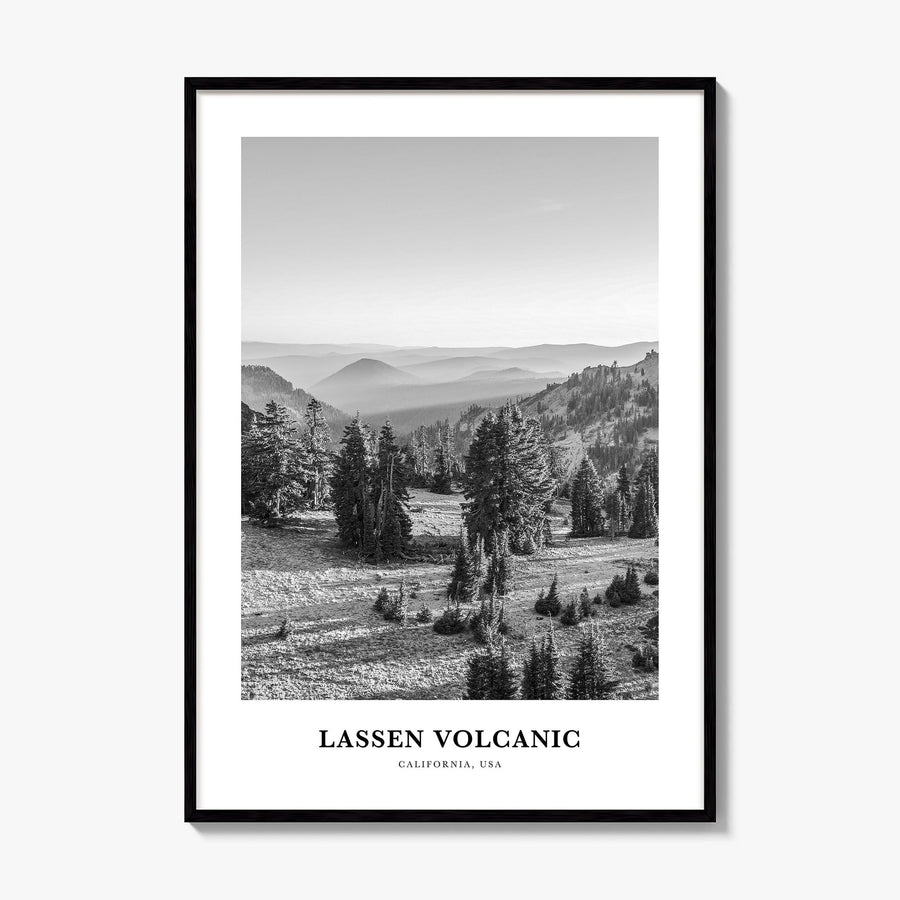 Lassen Volcanic National Park Classic Poster, framed poster mockup