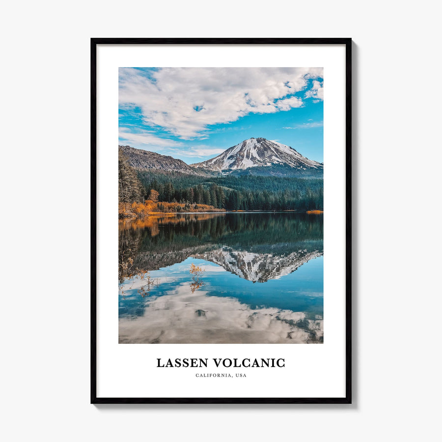 Lassen Volcanic National Park Classic Poster, framed poster mockup