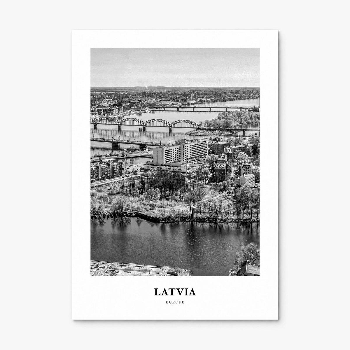 Latvia Classic Poster, print only (unframed)