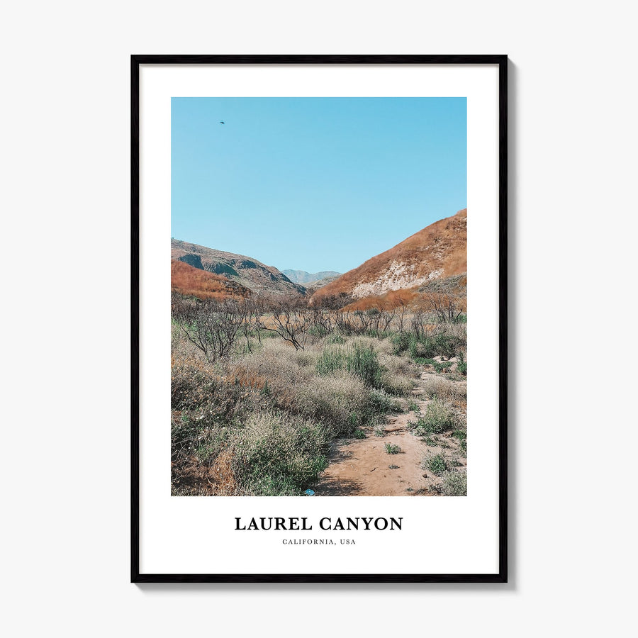 Laurel Canyon Classic Poster, framed poster mockup