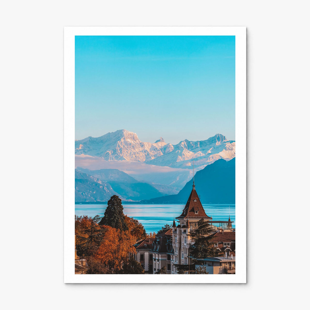 Lausanne Photo Poster, print only (unframed), white border