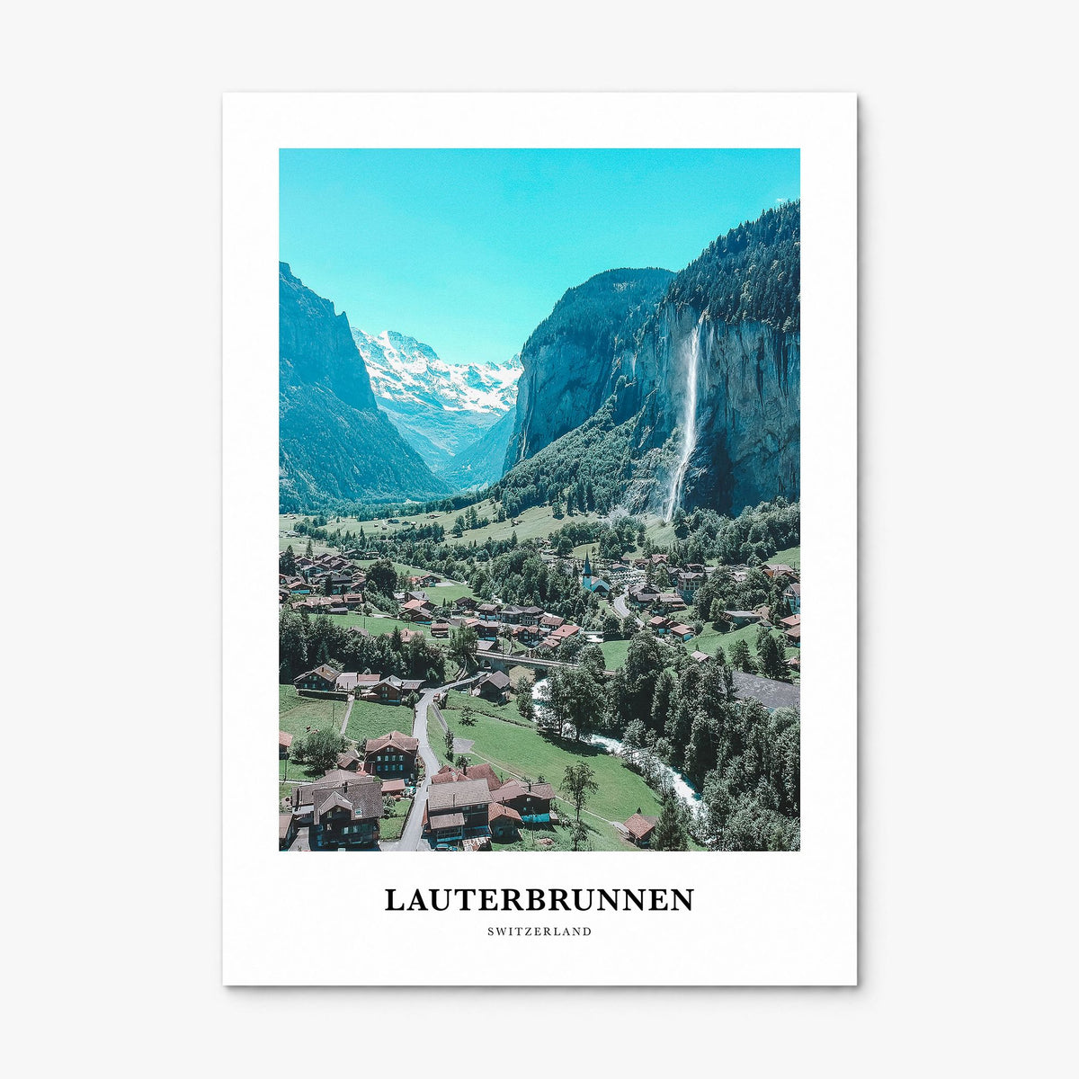Lauterbrunnen Classic Poster, print only (unframed)