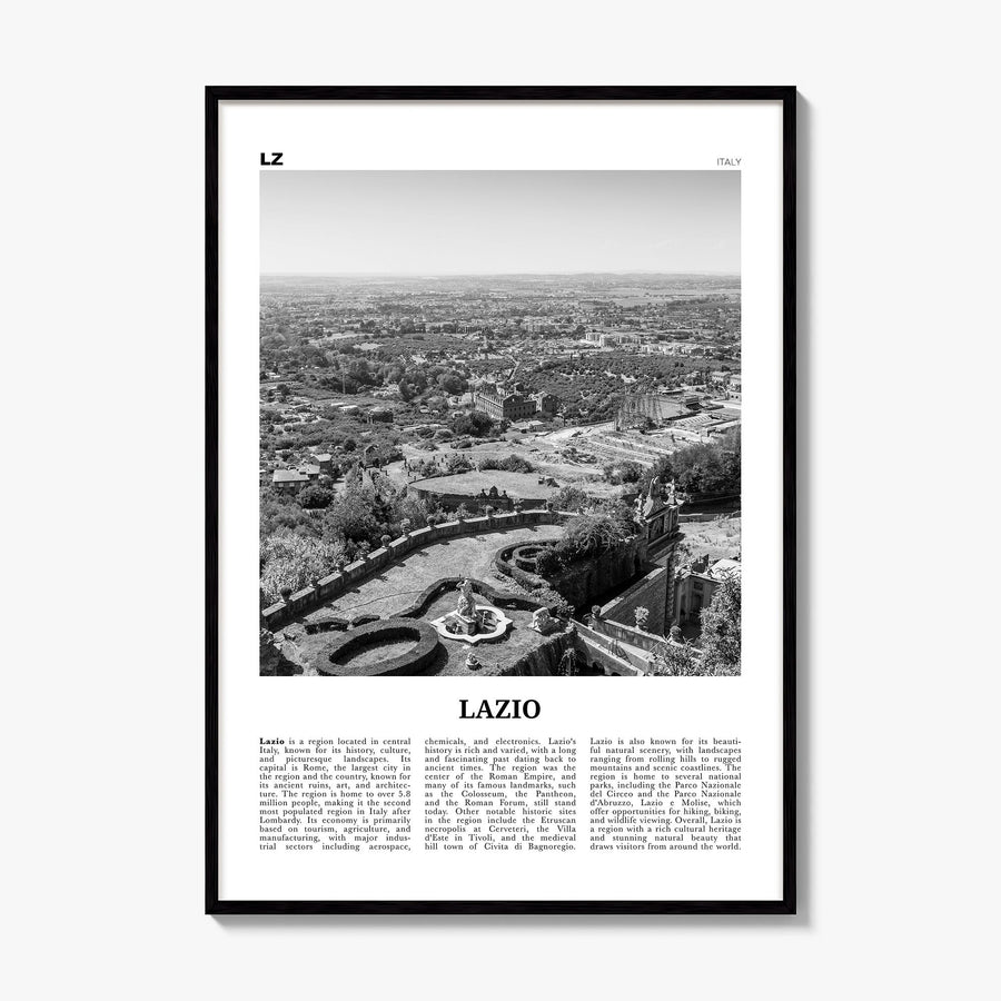 Lazio Newspaper Poster, framed poster mockup