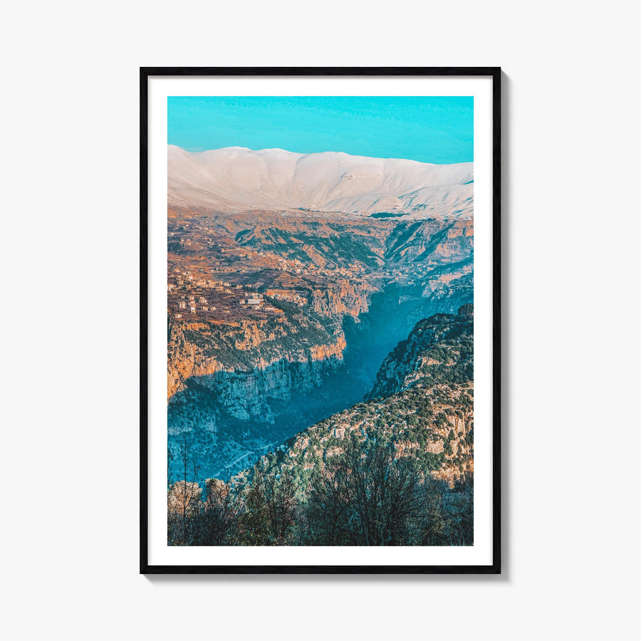Lebanon colorful photo poster of Asia – vertical wall art, unframed print shown in interior mockup