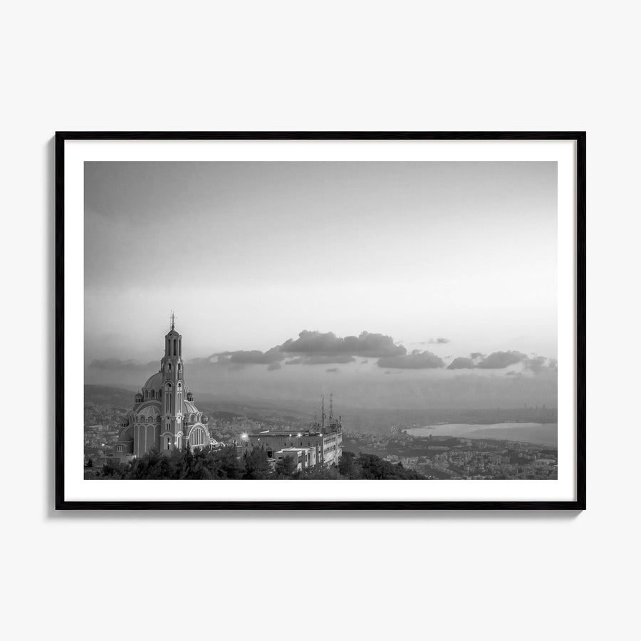 Lebanon Photo Poster, framed poster mockup, white border