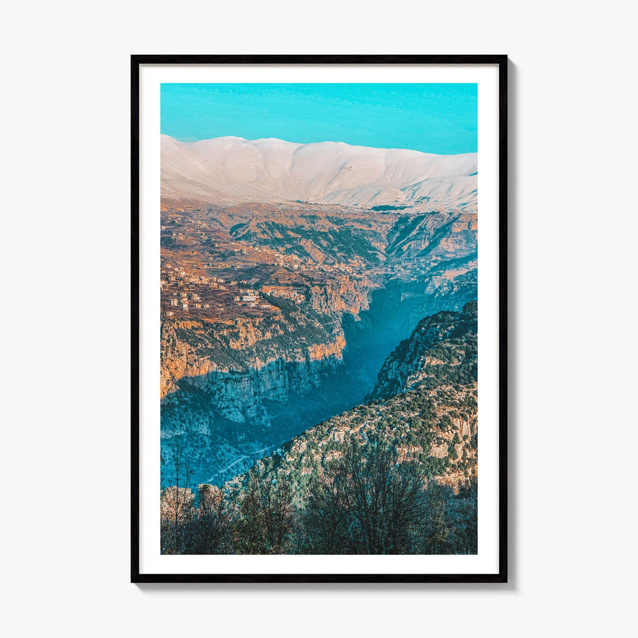 Lebanon Photo Poster, framed poster mockup, white border