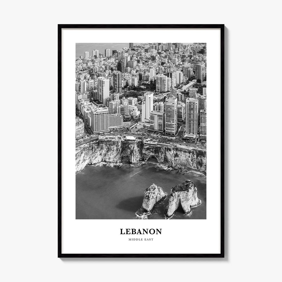Lebanon Classic No 1 Poster, framed poster mockup