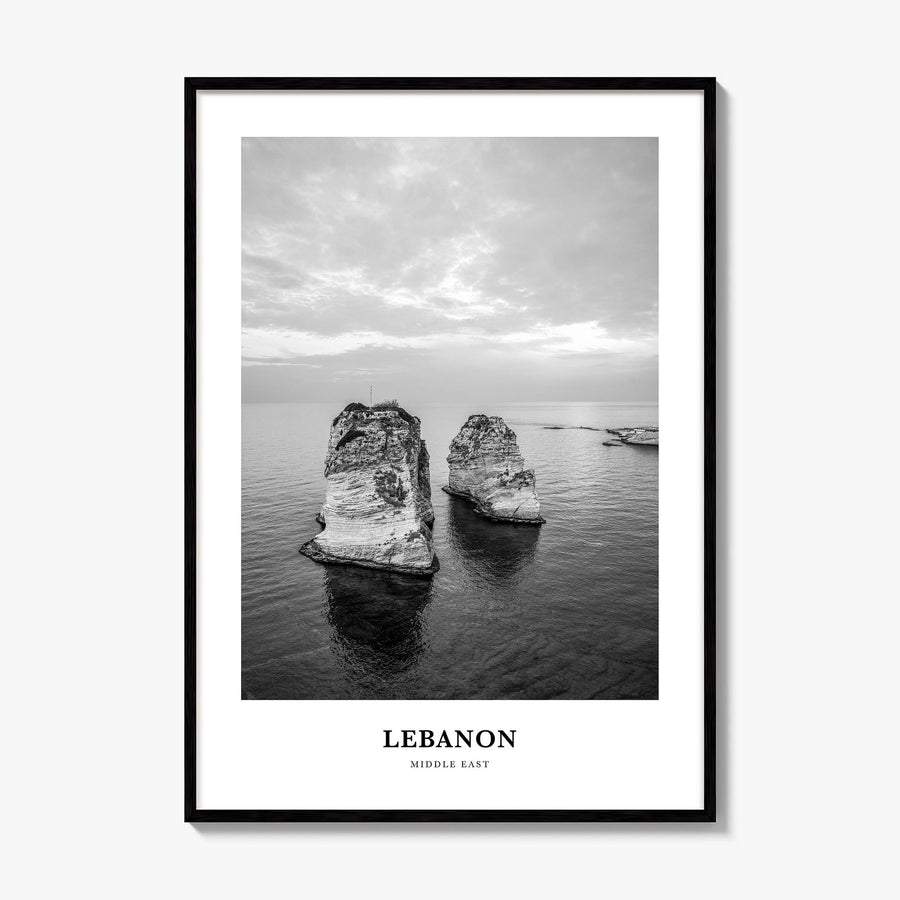 Lebanon Classic No 2 Poster, framed poster mockup