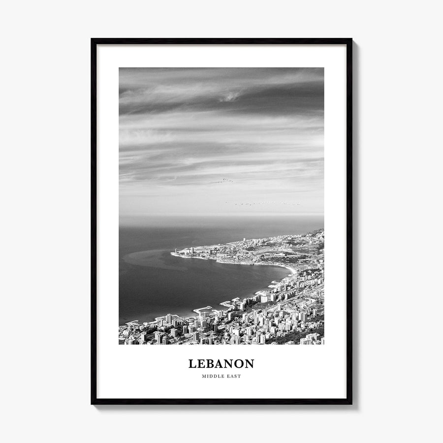 Lebanon Classic No 3 Poster, framed poster mockup