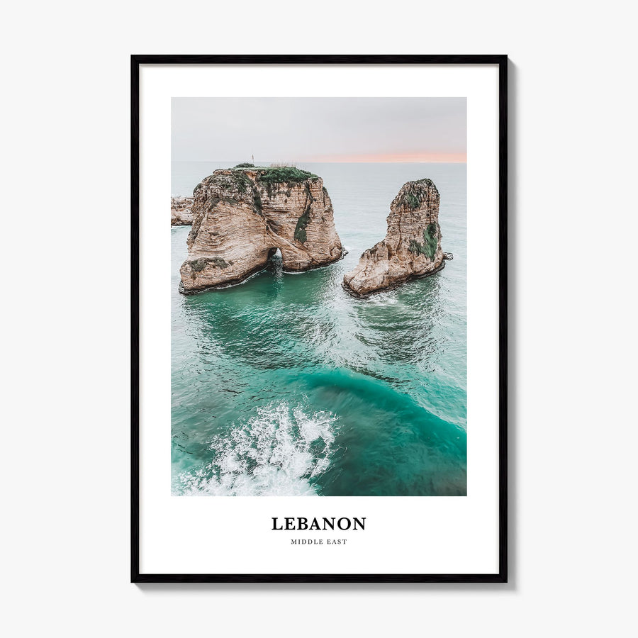 Lebanon Classic Poster, framed poster mockup
