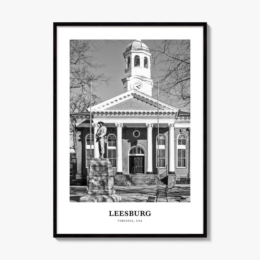 Leesburg Classic Poster, framed poster mockup