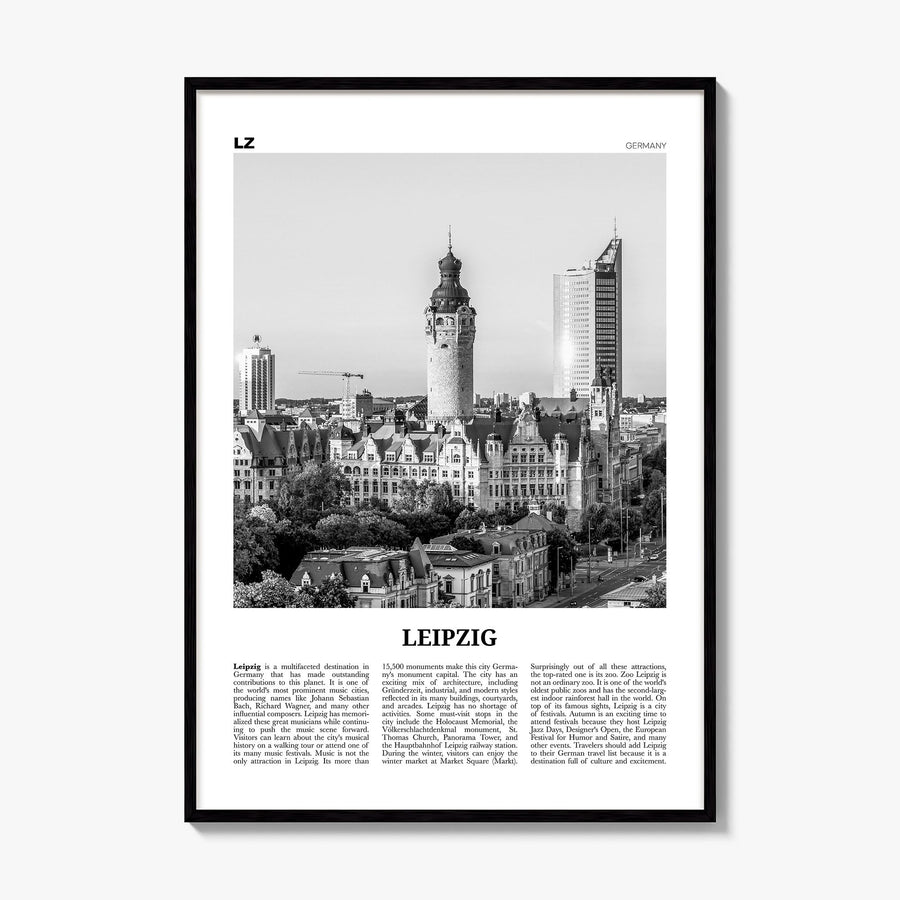 Leipzig Newspaper Poster, framed poster mockup