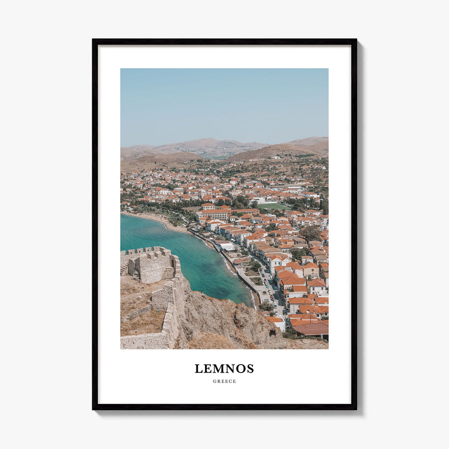 Lemnos Classic Poster, framed poster mockup