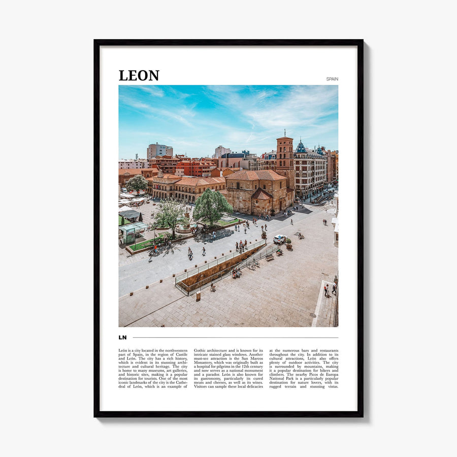 León Travel No 1 Poster, framed poster mockup