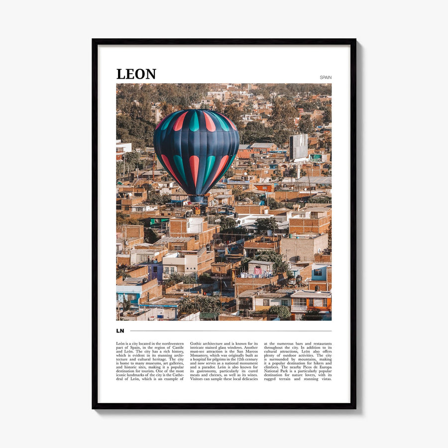 León Travel No 2 Poster, framed poster mockup