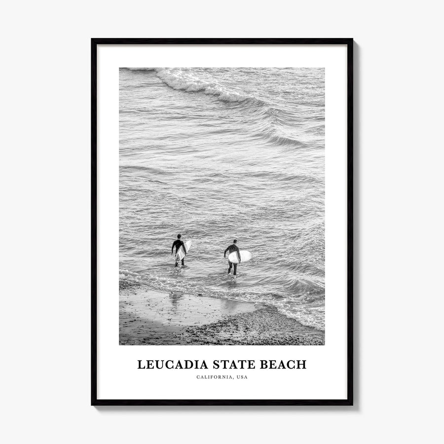 Leucadia State Beach Classic Poster, framed poster mockup
