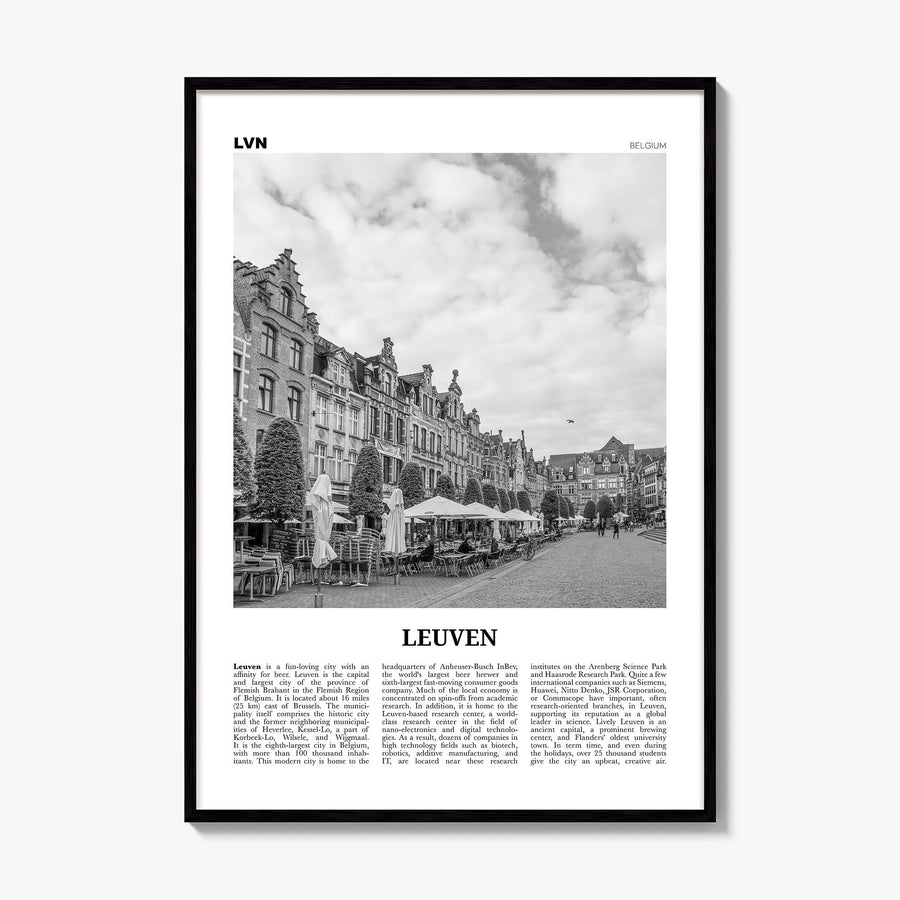 Leuven Newspaper No 1 Poster, framed poster mockup