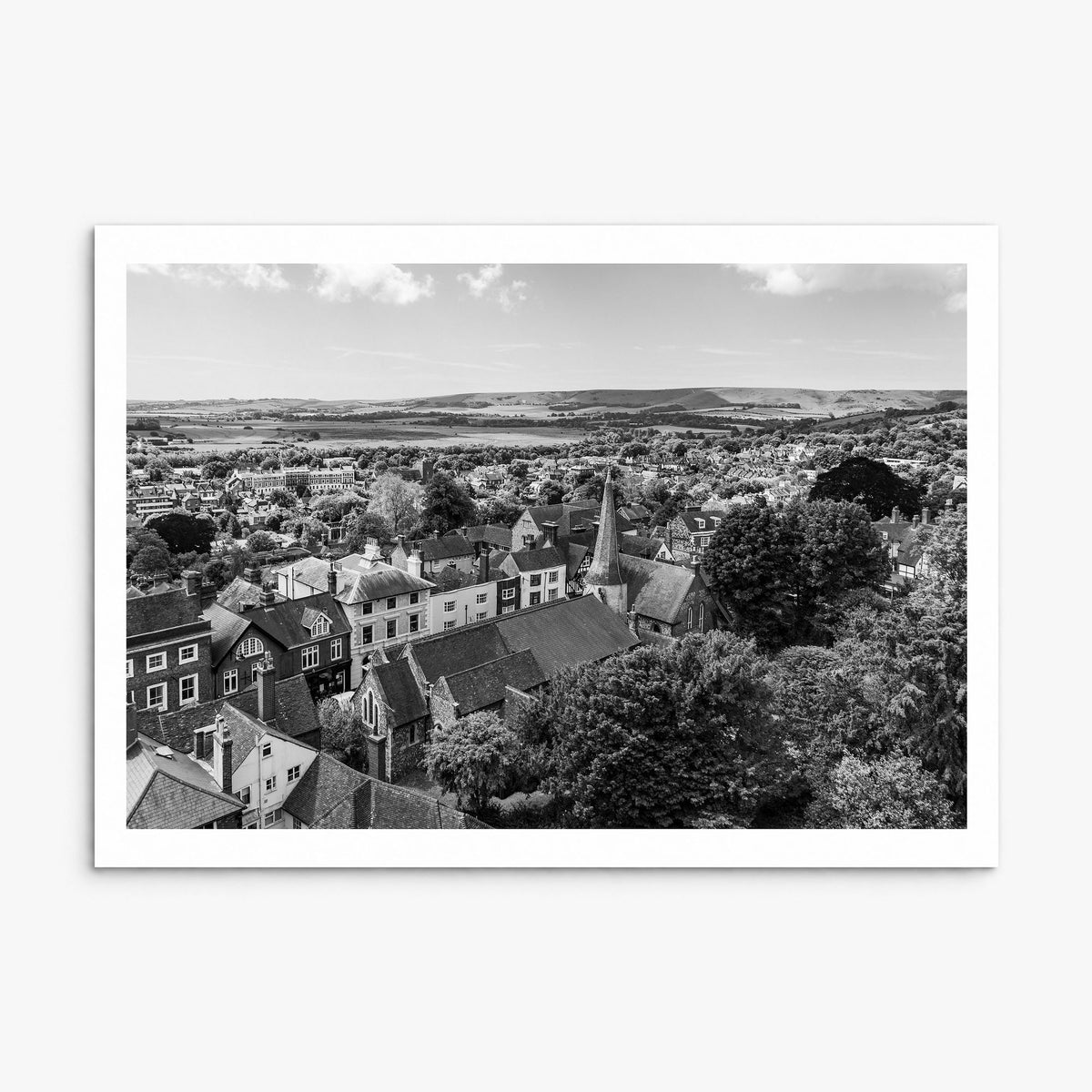 Lewes Photo Poster, print only (unframed), white border