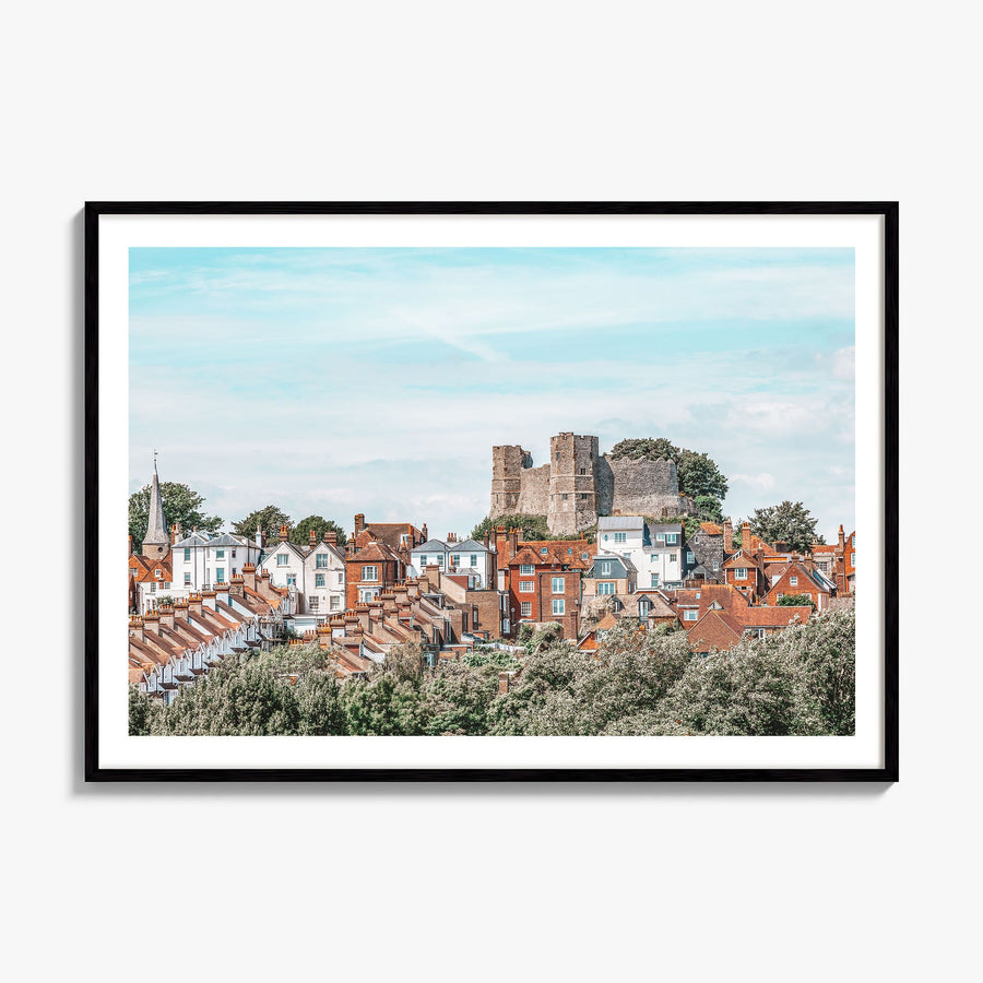Lewes Photo Poster, framed poster mockup, white border