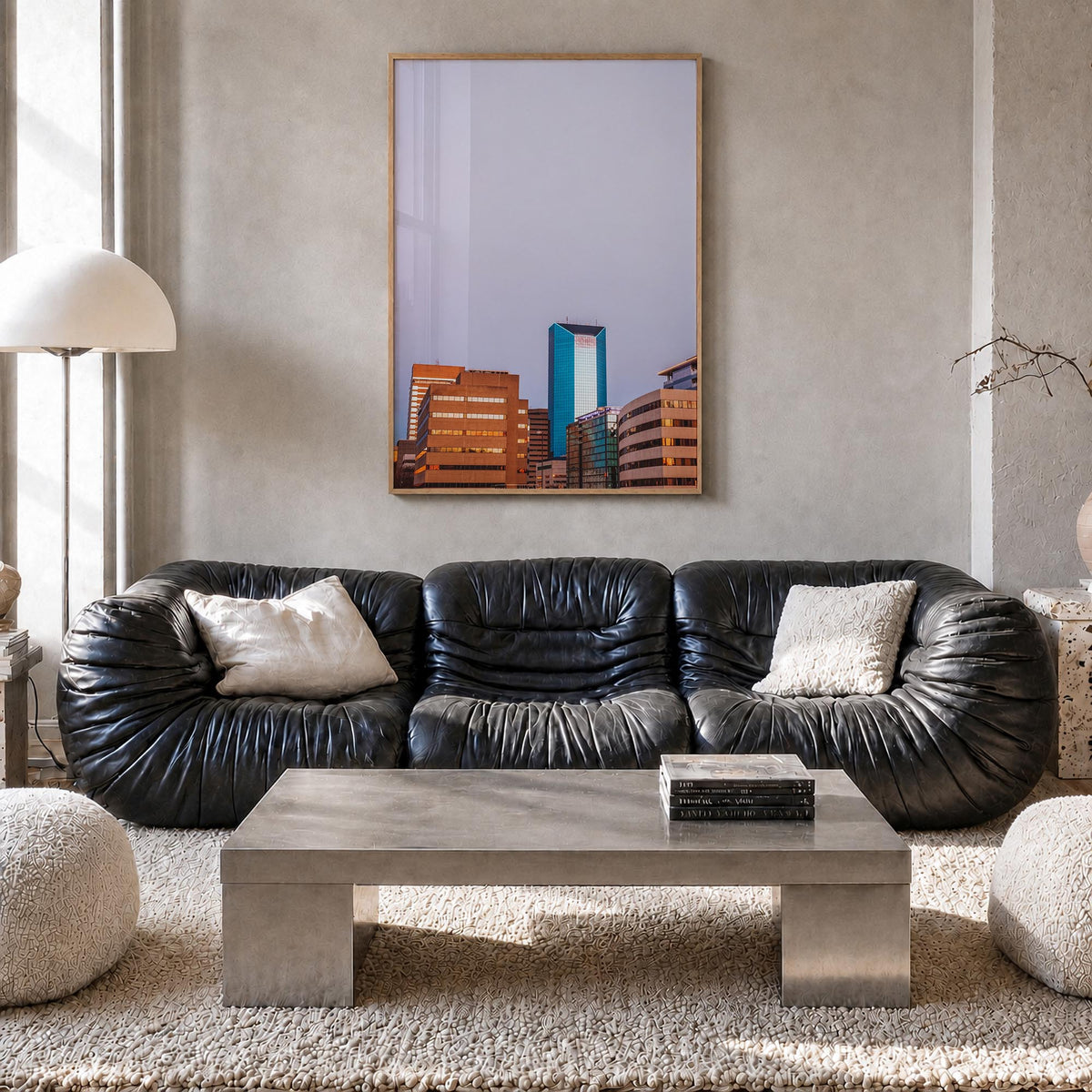 Lexington, Kentucky no. 2 colorful photo poster of Kentucky, USA – vertical wall art in natural wood frame, hanging on wall