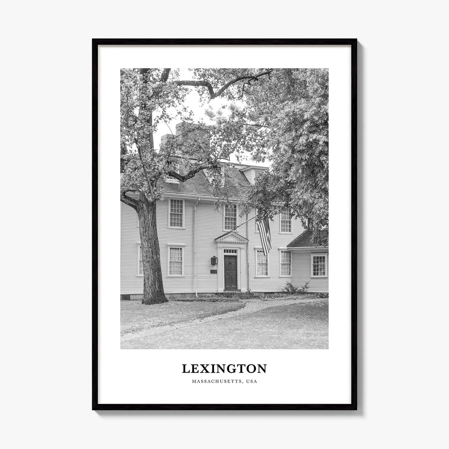 Lexington, Massachusetts Classic Poster, framed poster mockup
