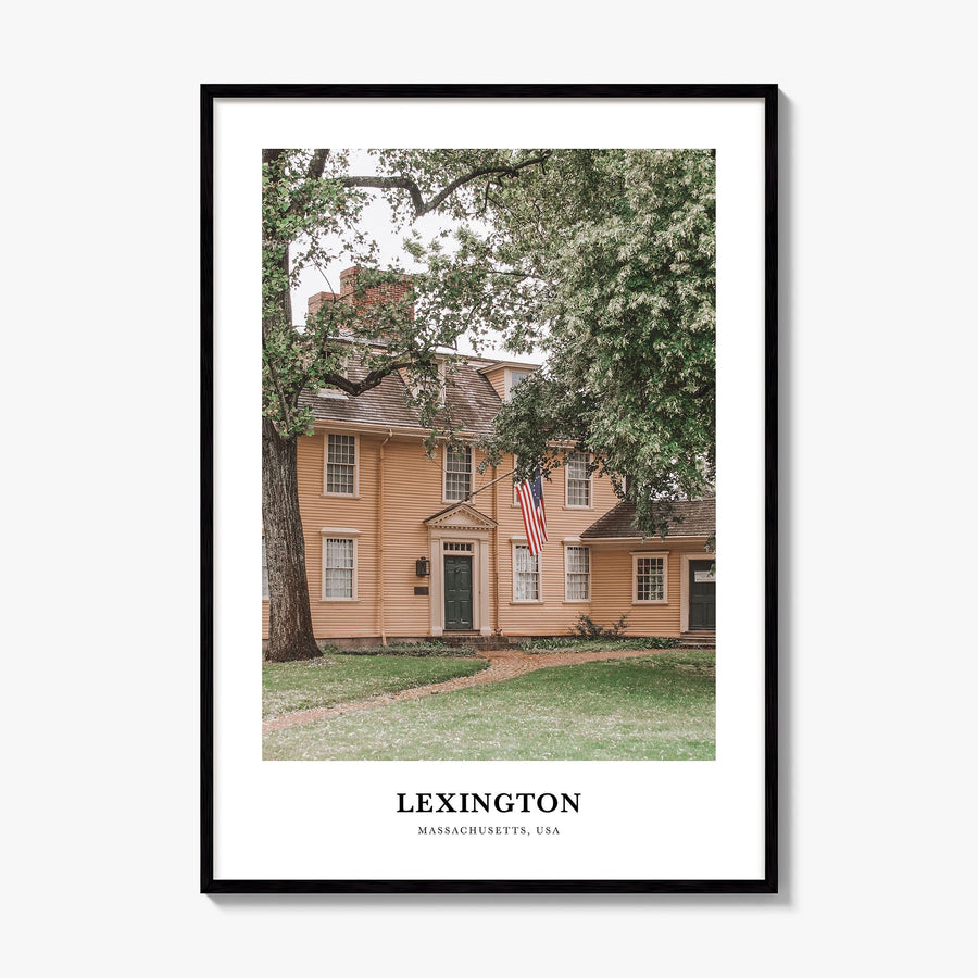 Lexington, Massachusetts Classic Poster, framed poster mockup
