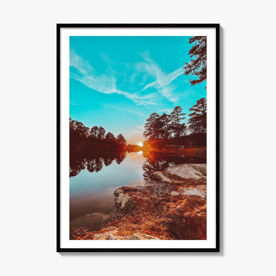 Lexington, South Carolina Photo Poster, framed poster mockup, white border