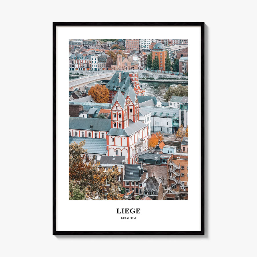 Liège Classic Poster, framed poster mockup