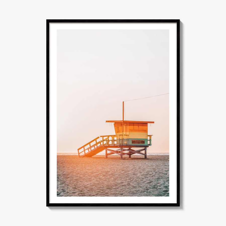 Lifeguard Stand Photo No 2 Poster, framed poster mockup, white border