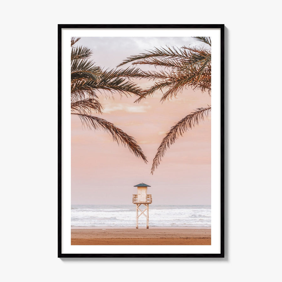 Lifeguard Stand Photo No 3 Poster, framed poster mockup, white border