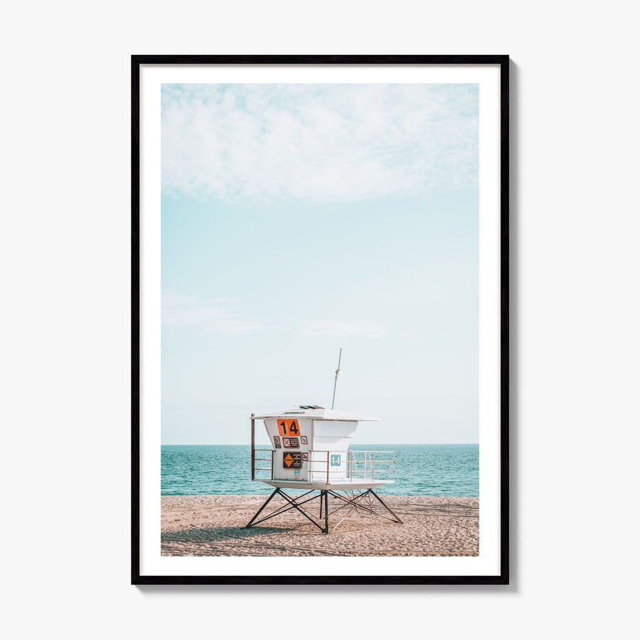 Lifeguard Stand Photo No 4 Poster, framed poster mockup, white border