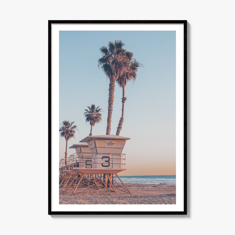 Lifeguard Stand Photo No 7 Poster, framed poster mockup, white border