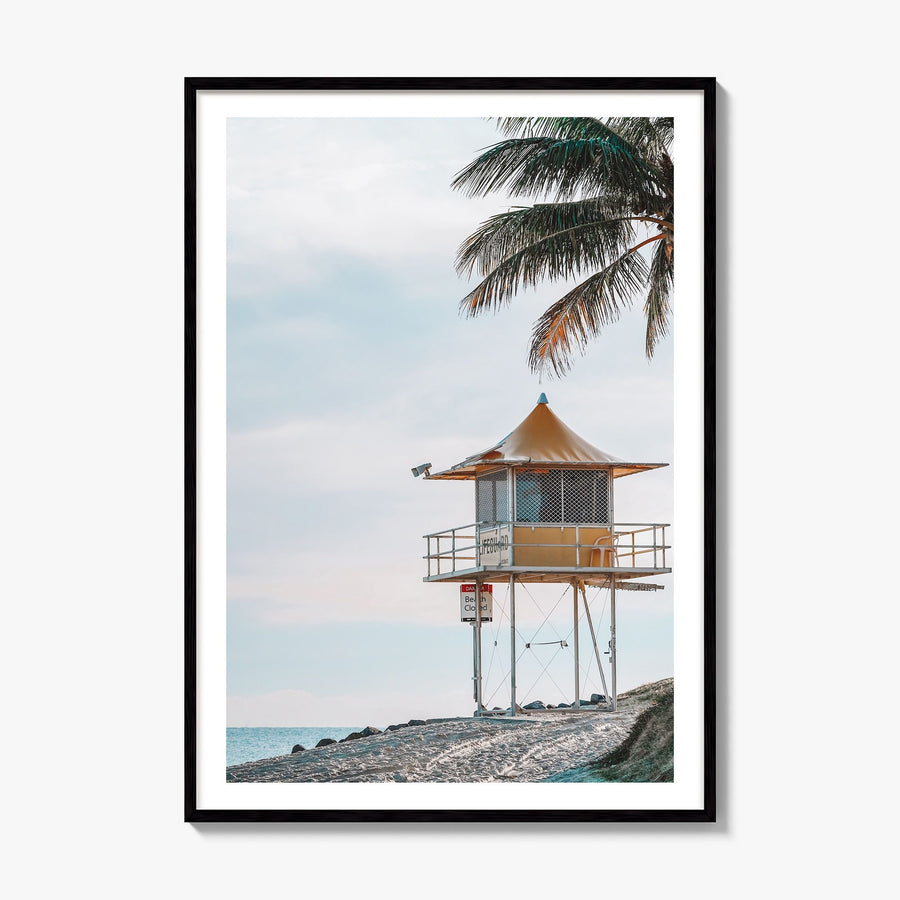 Lifeguard Stand Photo No 8 Poster, framed poster mockup, white border