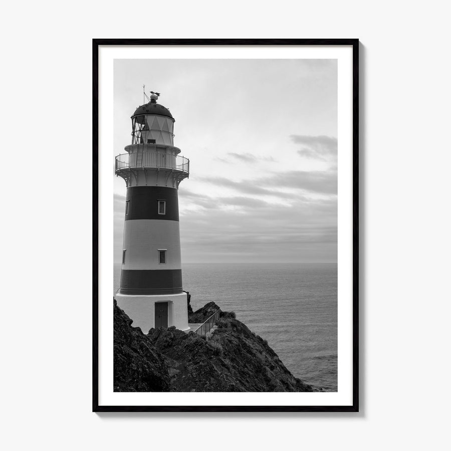 Lighthouse Photo No 2 Poster, framed poster mockup, white border