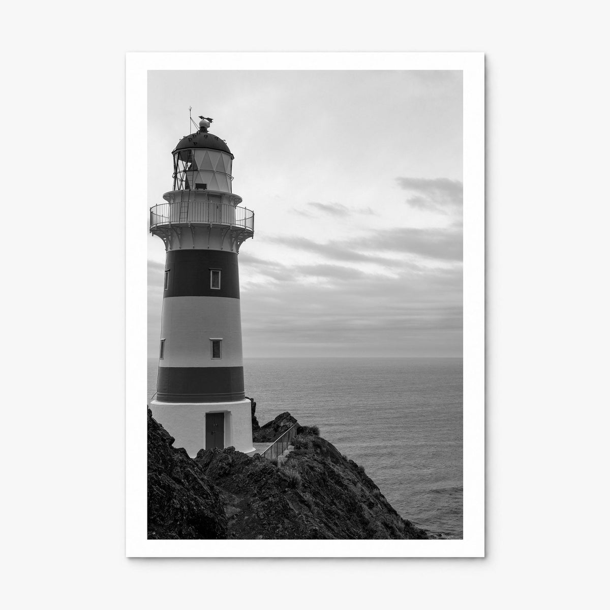 Lighthouse Photo No 2 Poster, print only (unframed), white border