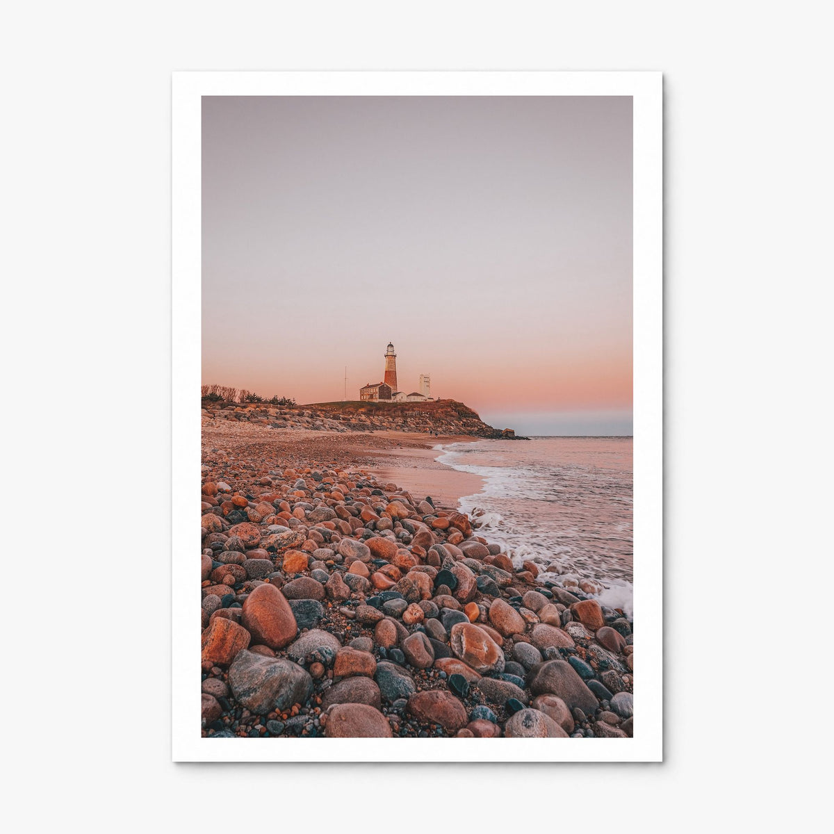 Lighthouse Photo No 1 Poster, print only (unframed), white border