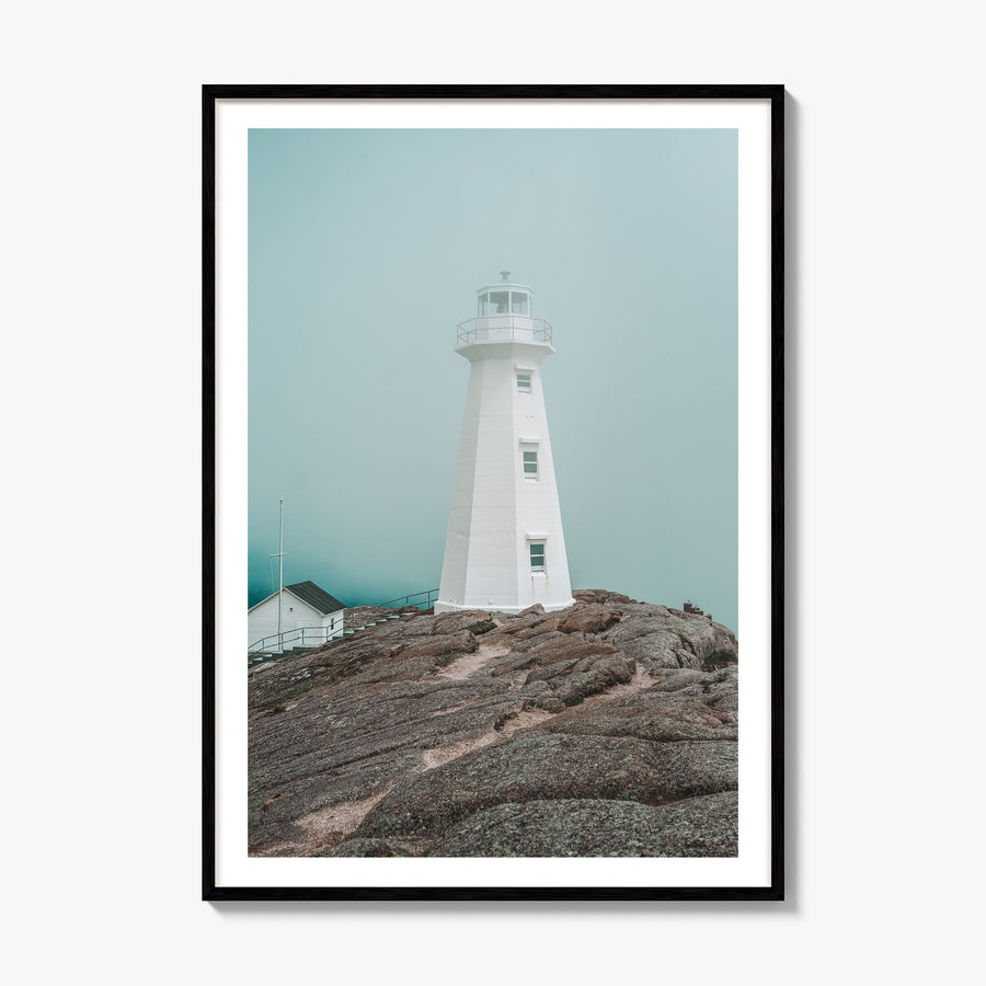 Lighthouse Photo No 3 Poster, framed poster mockup, white border