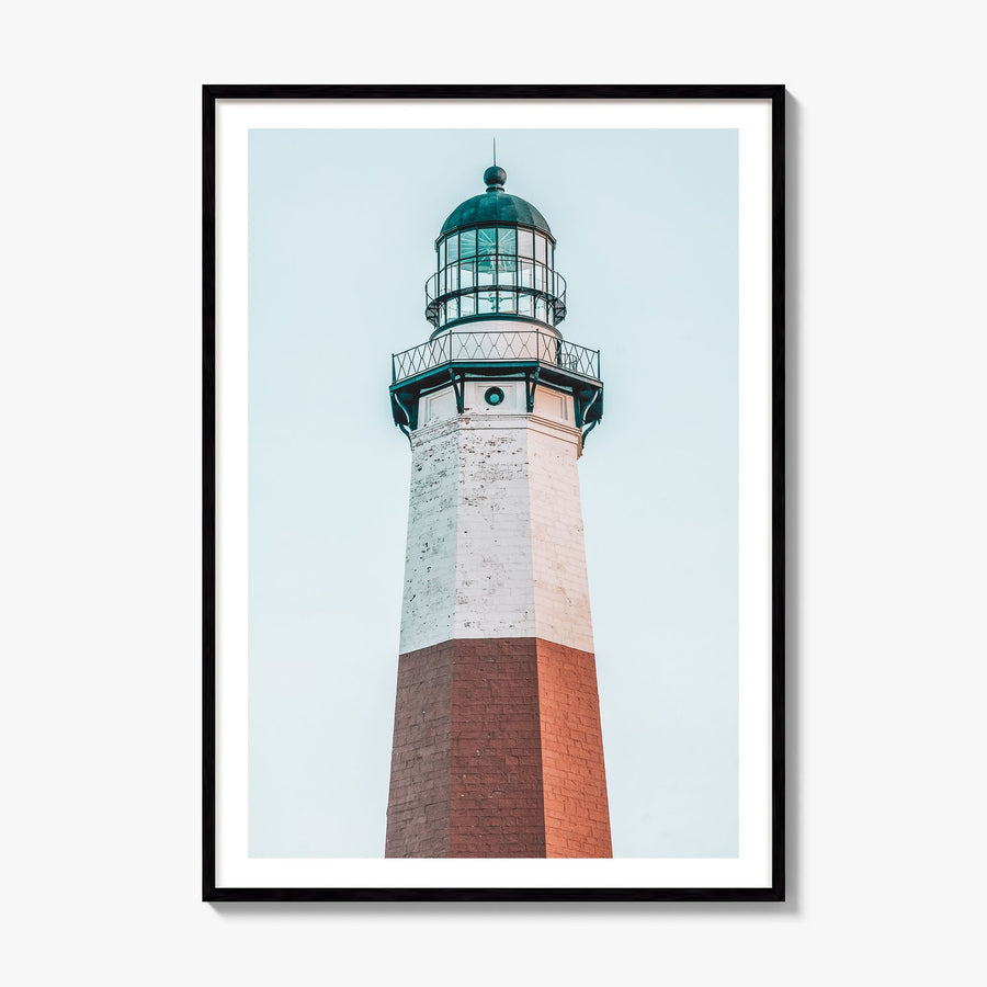 Lighthouse Photo No 5 Poster, framed poster mockup, white border