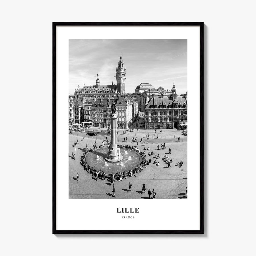 Lille Classic Poster, framed poster mockup