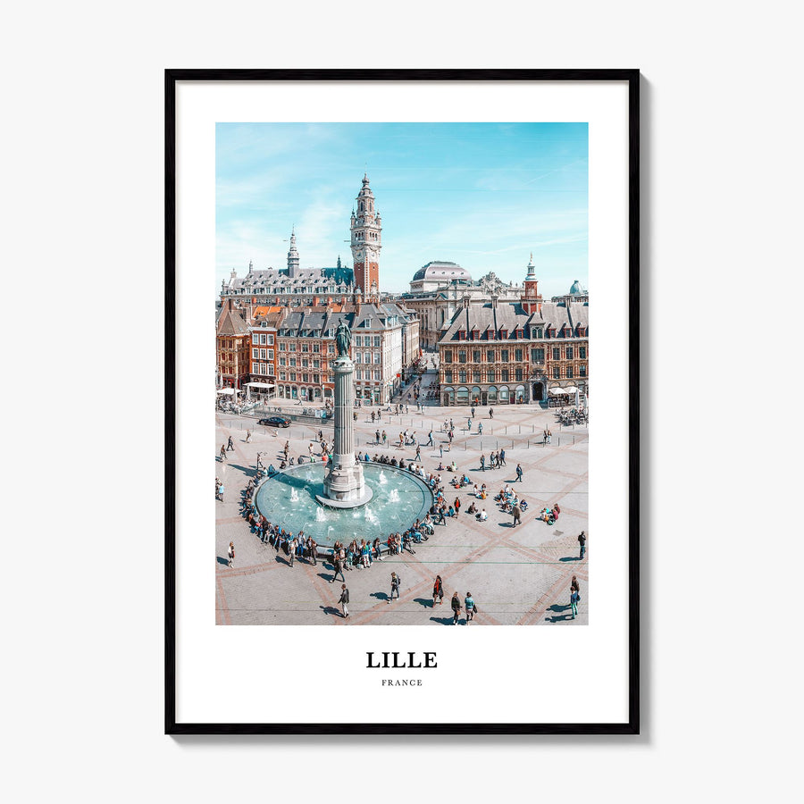 Lille Classic Poster, framed poster mockup