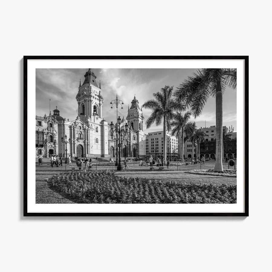 Lima Photo Poster, framed poster mockup, white border