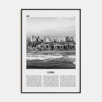 Lima No 2 Poster None / 8x12 in Nbourhood Travel B&W Poster