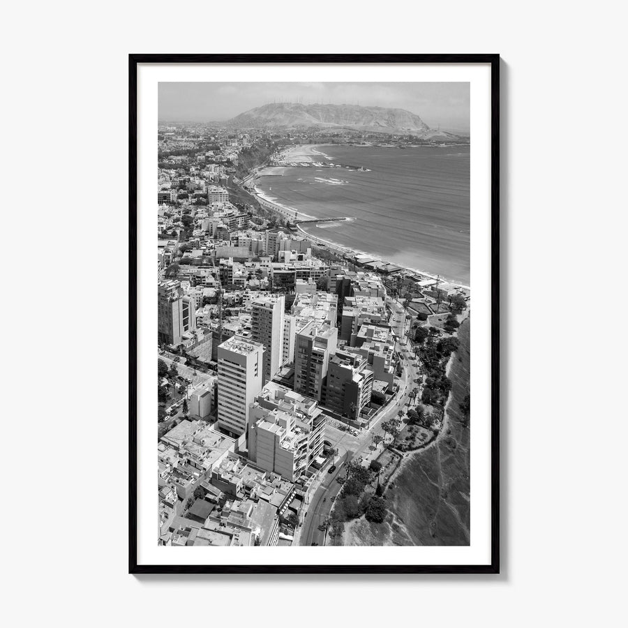 Lima Photo Poster, framed poster mockup, white border