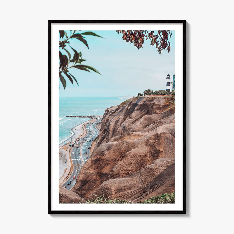 Lima Photo Poster, framed poster mockup, white border