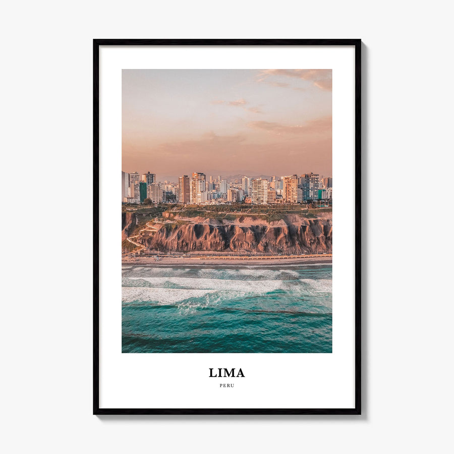 Lima Classic Poster, framed poster mockup