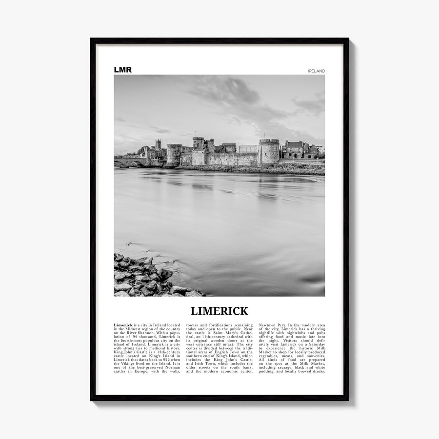 Limerick Newspaper Poster, framed poster mockup