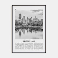 Lincoln Park No 1 Poster None / 8x12 in Nbourhood Travel B&W Poster