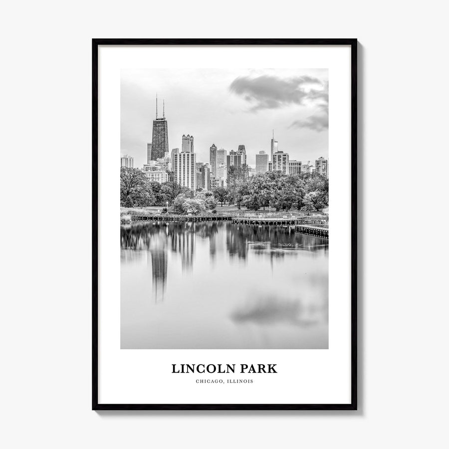 Lincoln Park Classic No 1 Poster, framed poster mockup