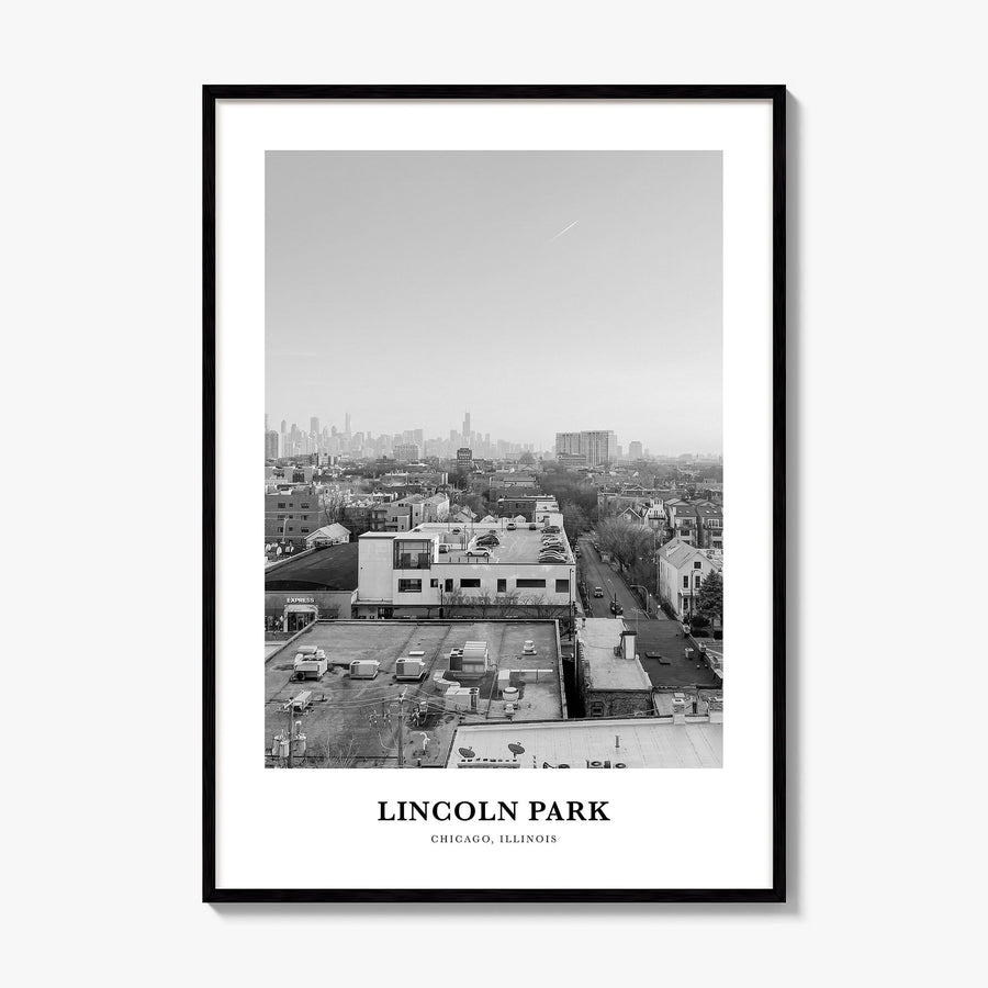 Lincoln Park Classic No 2 Poster, framed poster mockup