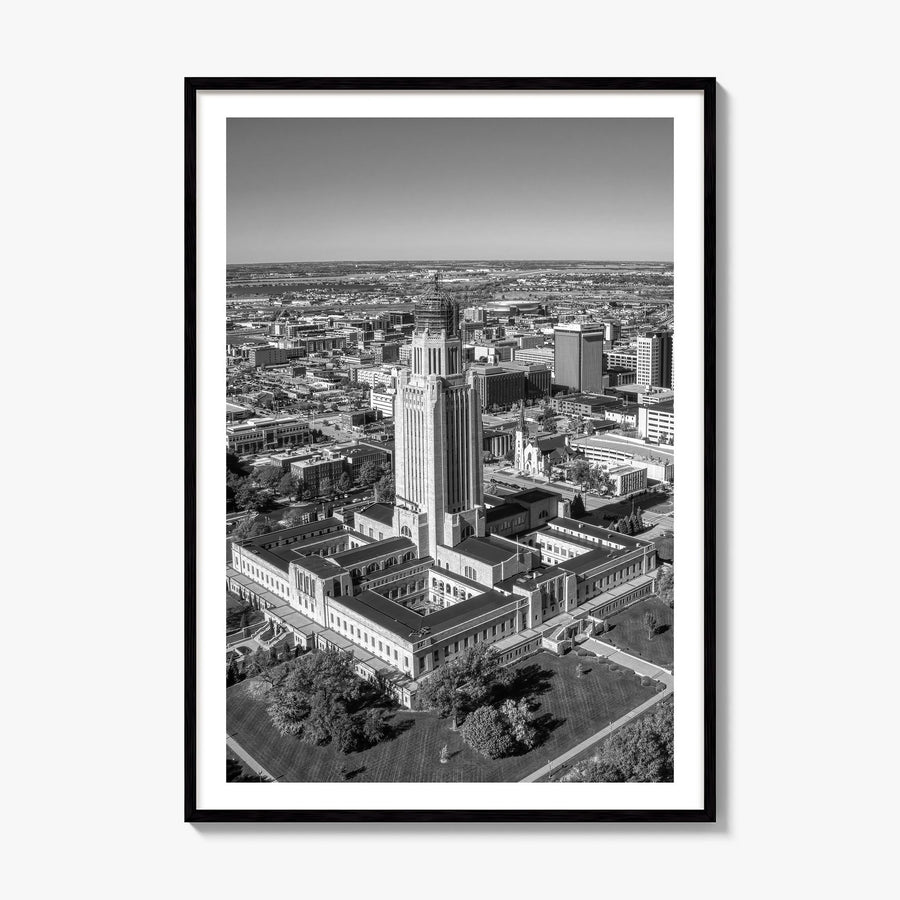 Lincoln Photo Poster, framed poster mockup, white border